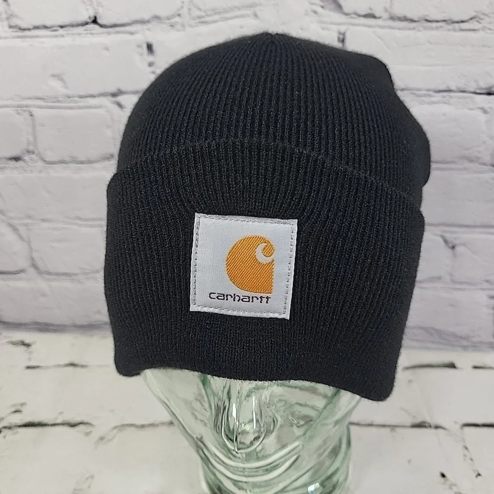 Carhartt A18 Beanie Hat‎ Unisex One Size Black Stretch Workwear Cap